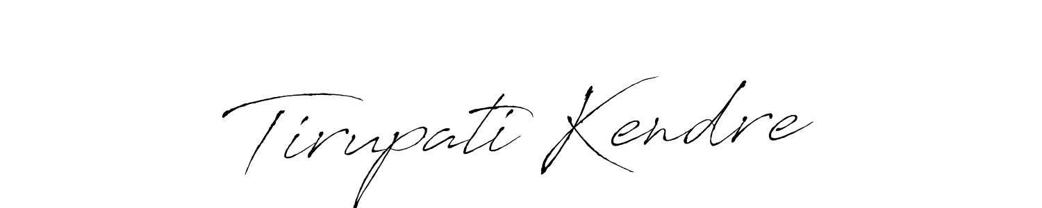 Make a beautiful signature design for name Tirupati Kendre. Use this online signature maker to create a handwritten signature for free. Tirupati Kendre signature style 6 images and pictures png