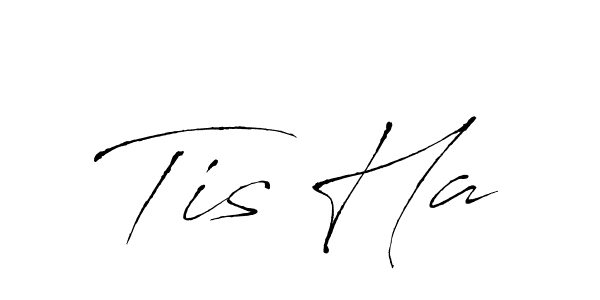 Create a beautiful signature design for name Tis Ha. With this signature (Antro_Vectra) fonts, you can make a handwritten signature for free. Tis Ha signature style 6 images and pictures png