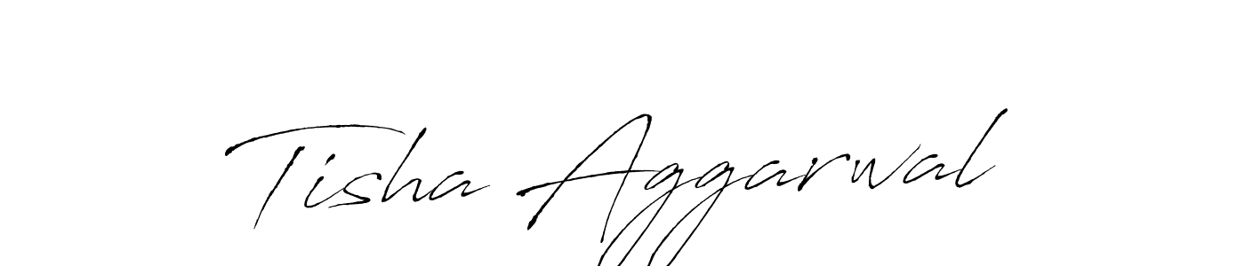 Design your own signature with our free online signature maker. With this signature software, you can create a handwritten (Antro_Vectra) signature for name Tisha Aggarwal. Tisha Aggarwal signature style 6 images and pictures png