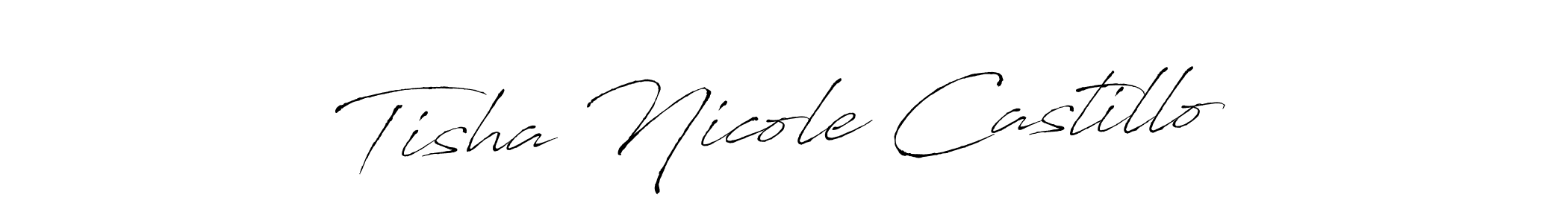 Tisha Nicole Castillo stylish signature style. Best Handwritten Sign (Antro_Vectra) for my name. Handwritten Signature Collection Ideas for my name Tisha Nicole Castillo. Tisha Nicole Castillo signature style 6 images and pictures png