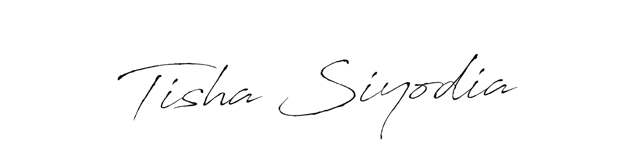 Also we have Tisha Siyodia name is the best signature style. Create professional handwritten signature collection using Antro_Vectra autograph style. Tisha Siyodia signature style 6 images and pictures png