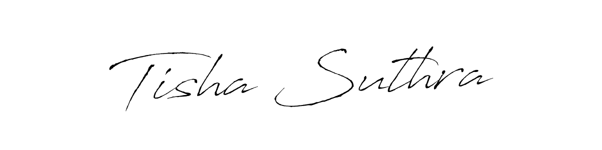 Design your own signature with our free online signature maker. With this signature software, you can create a handwritten (Antro_Vectra) signature for name Tisha Suthra. Tisha Suthra signature style 6 images and pictures png