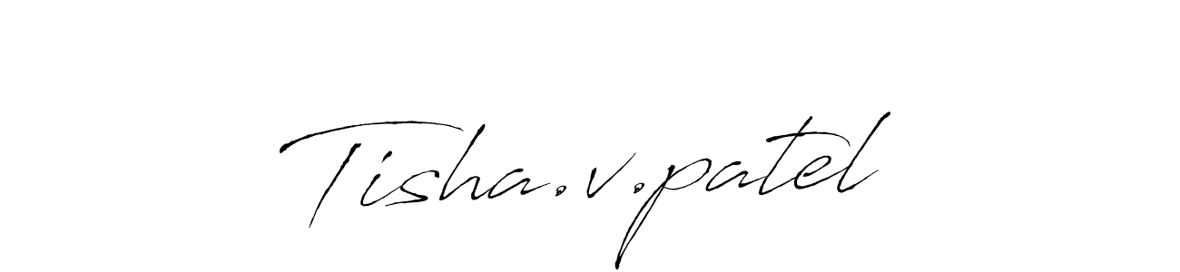 The best way (Antro_Vectra) to make a short signature is to pick only two or three words in your name. The name Tisha.v.patel include a total of six letters. For converting this name. Tisha.v.patel signature style 6 images and pictures png