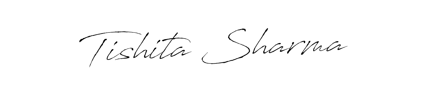 How to make Tishita Sharma signature? Antro_Vectra is a professional autograph style. Create handwritten signature for Tishita Sharma name. Tishita Sharma signature style 6 images and pictures png