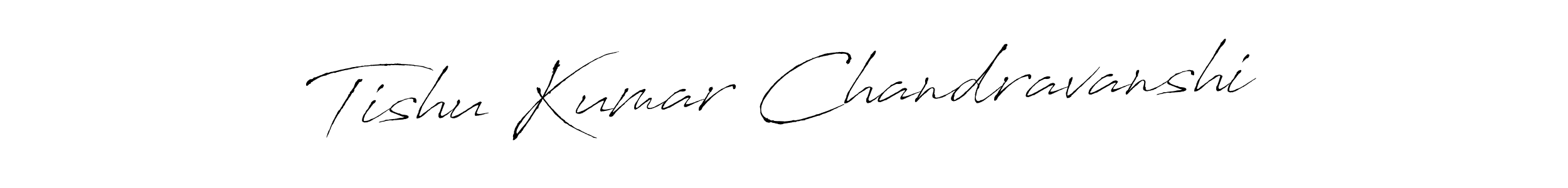 Antro_Vectra is a professional signature style that is perfect for those who want to add a touch of class to their signature. It is also a great choice for those who want to make their signature more unique. Get Tishu Kumar Chandravanshi name to fancy signature for free. Tishu Kumar Chandravanshi signature style 6 images and pictures png