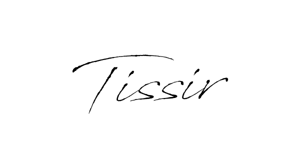 Make a beautiful signature design for name Tissir. With this signature (Antro_Vectra) style, you can create a handwritten signature for free. Tissir signature style 6 images and pictures png