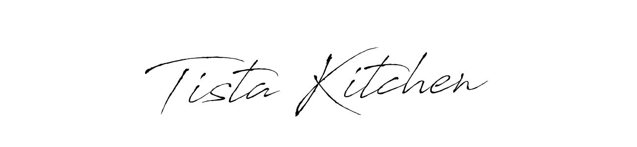 if you are searching for the best signature style for your name Tista Kitchen. so please give up your signature search. here we have designed multiple signature styles  using Antro_Vectra. Tista Kitchen signature style 6 images and pictures png