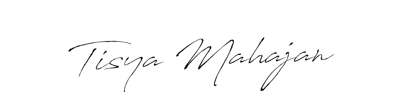 Tisya Mahajan stylish signature style. Best Handwritten Sign (Antro_Vectra) for my name. Handwritten Signature Collection Ideas for my name Tisya Mahajan. Tisya Mahajan signature style 6 images and pictures png