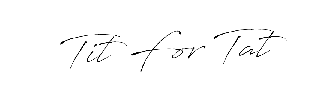 You should practise on your own different ways (Antro_Vectra) to write your name (Tit For Tat) in signature. don't let someone else do it for you. Tit For Tat signature style 6 images and pictures png