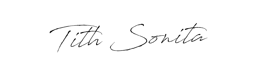 Antro_Vectra is a professional signature style that is perfect for those who want to add a touch of class to their signature. It is also a great choice for those who want to make their signature more unique. Get Tith Sonita name to fancy signature for free. Tith Sonita signature style 6 images and pictures png