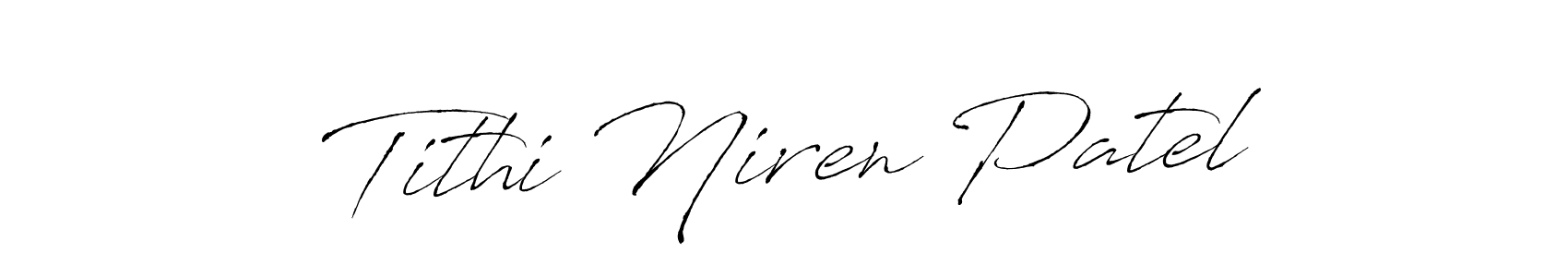Use a signature maker to create a handwritten signature online. With this signature software, you can design (Antro_Vectra) your own signature for name Tithi Niren Patel. Tithi Niren Patel signature style 6 images and pictures png