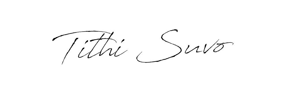 Design your own signature with our free online signature maker. With this signature software, you can create a handwritten (Antro_Vectra) signature for name Tithi Suvo. Tithi Suvo signature style 6 images and pictures png