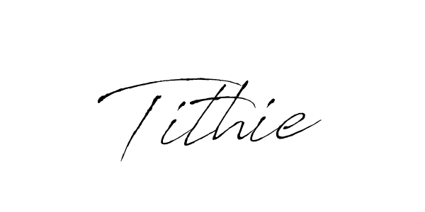 Make a beautiful signature design for name Tithie. With this signature (Antro_Vectra) style, you can create a handwritten signature for free. Tithie signature style 6 images and pictures png