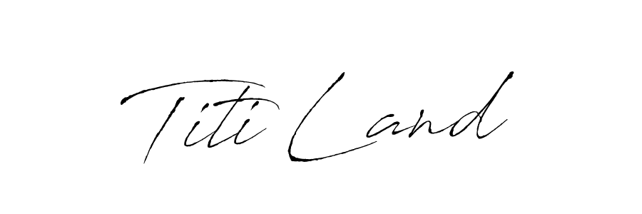 How to make Titi Land name signature. Use Antro_Vectra style for creating short signs online. This is the latest handwritten sign. Titi Land signature style 6 images and pictures png