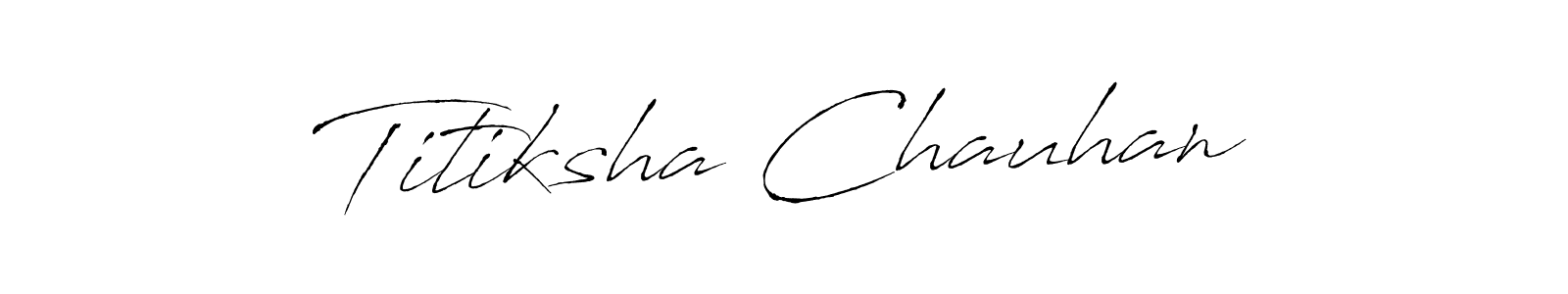 Use a signature maker to create a handwritten signature online. With this signature software, you can design (Antro_Vectra) your own signature for name Titiksha Chauhan. Titiksha Chauhan signature style 6 images and pictures png