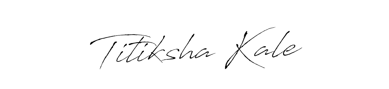 You can use this online signature creator to create a handwritten signature for the name Titiksha Kale. This is the best online autograph maker. Titiksha Kale signature style 6 images and pictures png