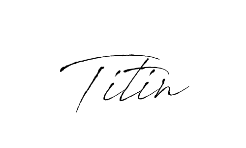 if you are searching for the best signature style for your name Titin. so please give up your signature search. here we have designed multiple signature styles  using Antro_Vectra. Titin signature style 6 images and pictures png