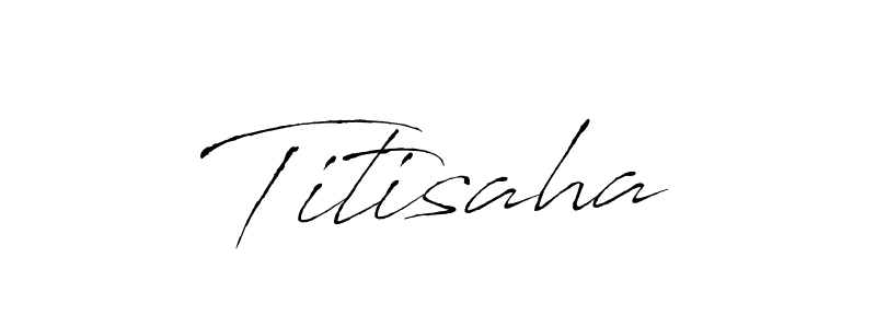 Similarly Antro_Vectra is the best handwritten signature design. Signature creator online .You can use it as an online autograph creator for name Titisaha. Titisaha signature style 6 images and pictures png