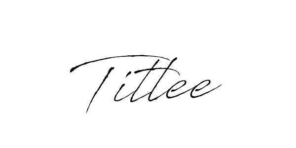 How to make Titlee name signature. Use Antro_Vectra style for creating short signs online. This is the latest handwritten sign. Titlee signature style 6 images and pictures png
