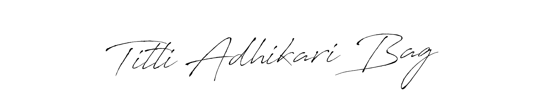 Also we have Titli Adhikari Bag name is the best signature style. Create professional handwritten signature collection using Antro_Vectra autograph style. Titli Adhikari Bag signature style 6 images and pictures png