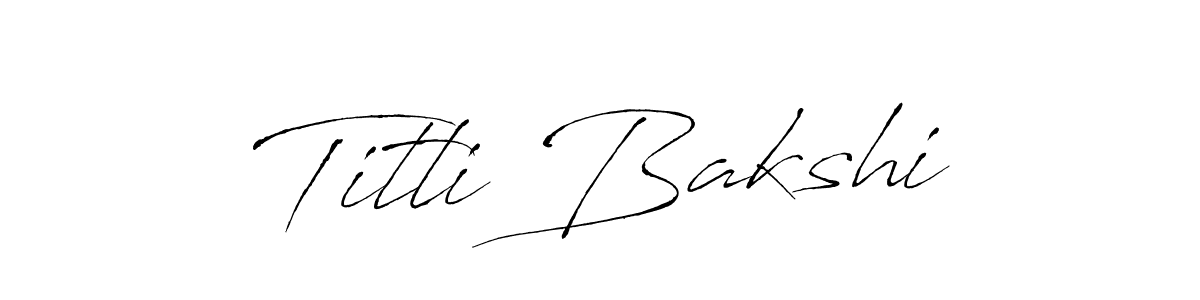 Antro_Vectra is a professional signature style that is perfect for those who want to add a touch of class to their signature. It is also a great choice for those who want to make their signature more unique. Get Titli Bakshi name to fancy signature for free. Titli Bakshi signature style 6 images and pictures png
