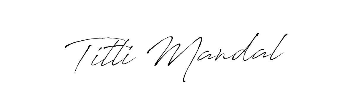 Also we have Titli Mandal name is the best signature style. Create professional handwritten signature collection using Antro_Vectra autograph style. Titli Mandal signature style 6 images and pictures png
