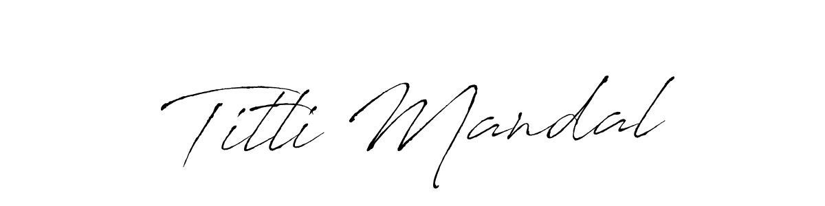 Also we have Titli Mandal name is the best signature style. Create professional handwritten signature collection using Antro_Vectra autograph style. Titli Mandal signature style 6 images and pictures png