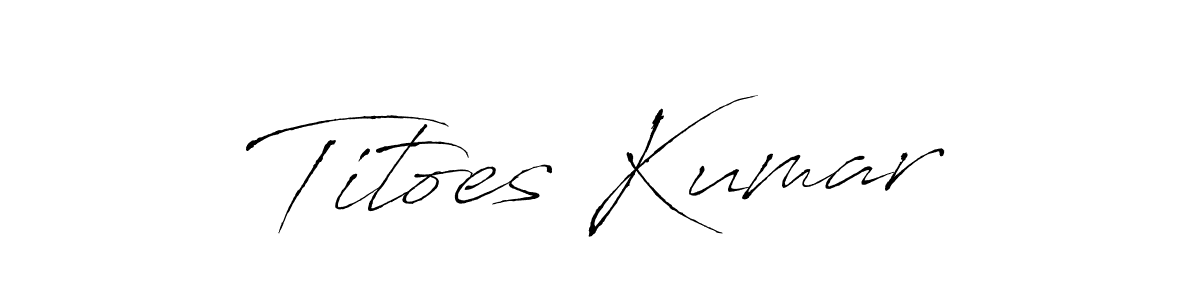 if you are searching for the best signature style for your name Titoes Kumar. so please give up your signature search. here we have designed multiple signature styles  using Antro_Vectra. Titoes Kumar signature style 6 images and pictures png