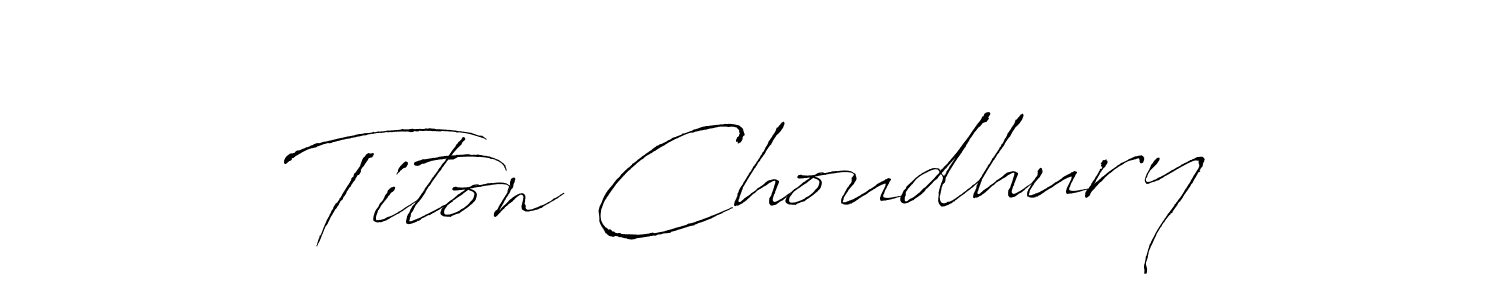 It looks lik you need a new signature style for name Titon Choudhury. Design unique handwritten (Antro_Vectra) signature with our free signature maker in just a few clicks. Titon Choudhury signature style 6 images and pictures png