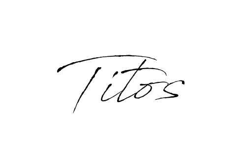 Titos stylish signature style. Best Handwritten Sign (Antro_Vectra) for my name. Handwritten Signature Collection Ideas for my name Titos. Titos signature style 6 images and pictures png