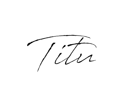 You should practise on your own different ways (Antro_Vectra) to write your name (Titu) in signature. don't let someone else do it for you. Titu signature style 6 images and pictures png