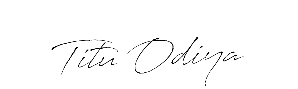 Also we have Titu Odiya name is the best signature style. Create professional handwritten signature collection using Antro_Vectra autograph style. Titu Odiya signature style 6 images and pictures png