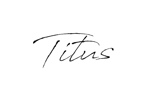 Create a beautiful signature design for name Titus. With this signature (Antro_Vectra) fonts, you can make a handwritten signature for free. Titus signature style 6 images and pictures png