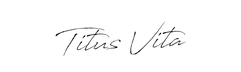 Check out images of Autograph of Titus Vita name. Actor Titus Vita Signature Style. Antro_Vectra is a professional sign style online. Titus Vita signature style 6 images and pictures png