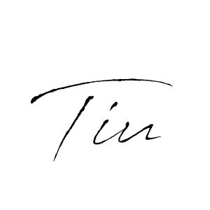 You should practise on your own different ways (Antro_Vectra) to write your name (Tiu) in signature. don't let someone else do it for you. Tiu signature style 6 images and pictures png