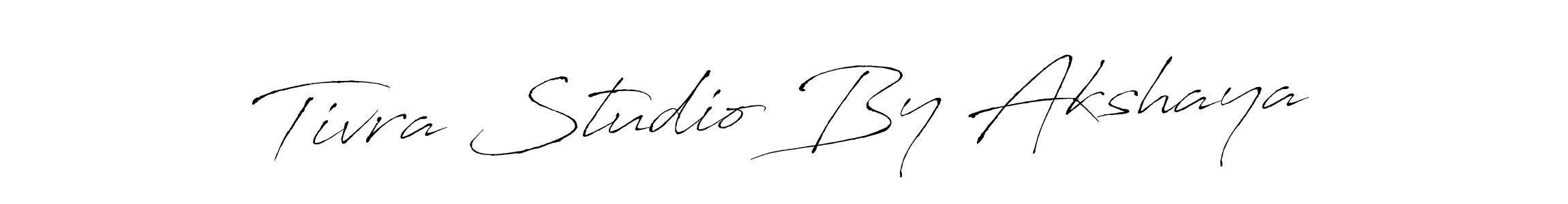 Antro_Vectra is a professional signature style that is perfect for those who want to add a touch of class to their signature. It is also a great choice for those who want to make their signature more unique. Get Tivra Studio By Akshaya name to fancy signature for free. Tivra Studio By Akshaya signature style 6 images and pictures png