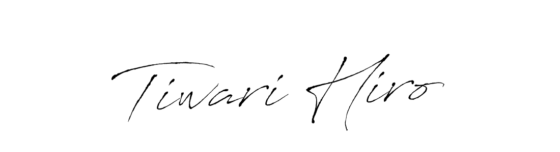 Also You can easily find your signature by using the search form. We will create Tiwari Hiro name handwritten signature images for you free of cost using Antro_Vectra sign style. Tiwari Hiro signature style 6 images and pictures png