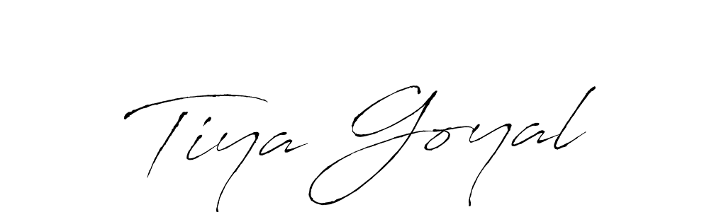 Use a signature maker to create a handwritten signature online. With this signature software, you can design (Antro_Vectra) your own signature for name Tiya Goyal. Tiya Goyal signature style 6 images and pictures png