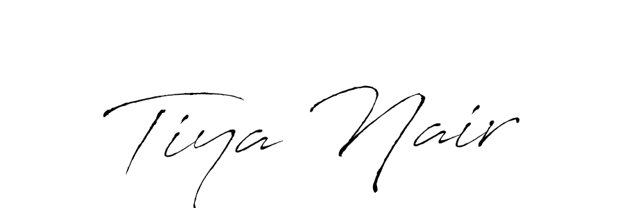 Design your own signature with our free online signature maker. With this signature software, you can create a handwritten (Antro_Vectra) signature for name Tiya Nair. Tiya Nair signature style 6 images and pictures png