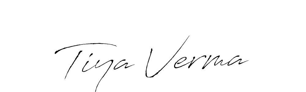 Tiya Verma stylish signature style. Best Handwritten Sign (Antro_Vectra) for my name. Handwritten Signature Collection Ideas for my name Tiya Verma. Tiya Verma signature style 6 images and pictures png