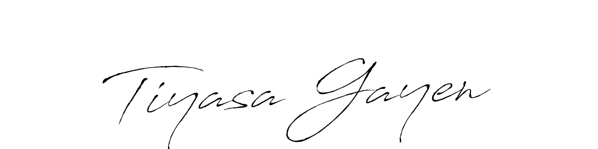 Tiyasa Gayen stylish signature style. Best Handwritten Sign (Antro_Vectra) for my name. Handwritten Signature Collection Ideas for my name Tiyasa Gayen. Tiyasa Gayen signature style 6 images and pictures png