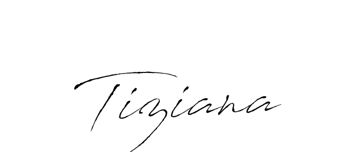Use a signature maker to create a handwritten signature online. With this signature software, you can design (Antro_Vectra) your own signature for name Tiziana. Tiziana signature style 6 images and pictures png