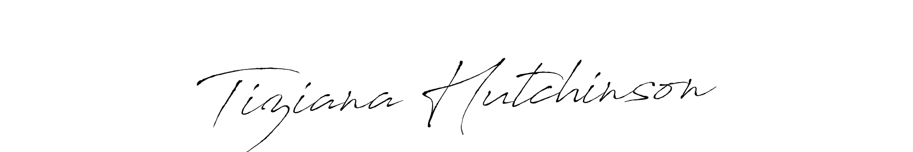 How to make Tiziana Hutchinson signature? Antro_Vectra is a professional autograph style. Create handwritten signature for Tiziana Hutchinson name. Tiziana Hutchinson signature style 6 images and pictures png