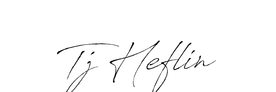 Create a beautiful signature design for name Tj Heflin. With this signature (Antro_Vectra) fonts, you can make a handwritten signature for free. Tj Heflin signature style 6 images and pictures png