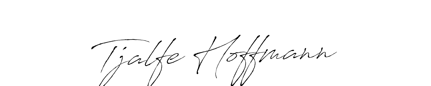 How to make Tjalfe Hoffmann name signature. Use Antro_Vectra style for creating short signs online. This is the latest handwritten sign. Tjalfe Hoffmann signature style 6 images and pictures png