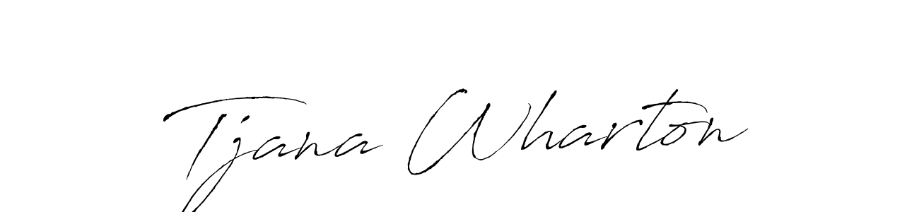 Antro_Vectra is a professional signature style that is perfect for those who want to add a touch of class to their signature. It is also a great choice for those who want to make their signature more unique. Get Tjana Wharton name to fancy signature for free. Tjana Wharton signature style 6 images and pictures png