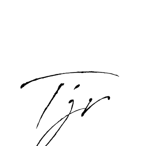 Use a signature maker to create a handwritten signature online. With this signature software, you can design (Antro_Vectra) your own signature for name Tjr. Tjr signature style 6 images and pictures png