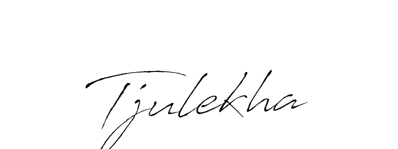 Use a signature maker to create a handwritten signature online. With this signature software, you can design (Antro_Vectra) your own signature for name Tjulekha. Tjulekha signature style 6 images and pictures png