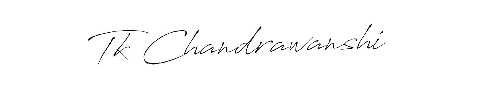 The best way (Antro_Vectra) to make a short signature is to pick only two or three words in your name. The name Tk Chandrawanshi include a total of six letters. For converting this name. Tk Chandrawanshi signature style 6 images and pictures png