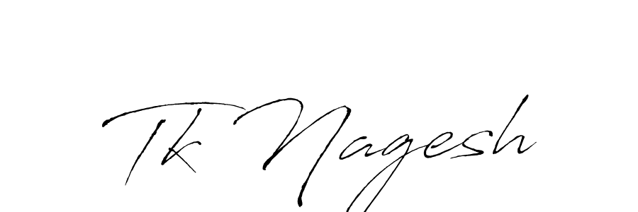 How to make Tk Nagesh signature? Antro_Vectra is a professional autograph style. Create handwritten signature for Tk Nagesh name. Tk Nagesh signature style 6 images and pictures png